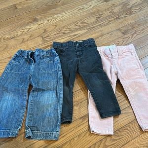 Lot of three 18-24 month pants